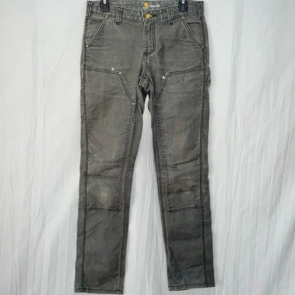Carhart WOMEN'S RUGGED FLEX® RELAXED FIT TWILL DOUBLE-FRONT WORK PANT Size 4